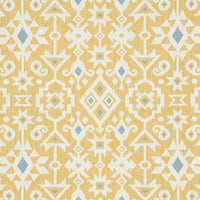 Schumacher Crusoe Ikat Yellow Fabric 76523