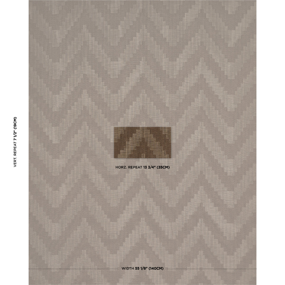 Schumacher Verne Chestnut Fabric 76534