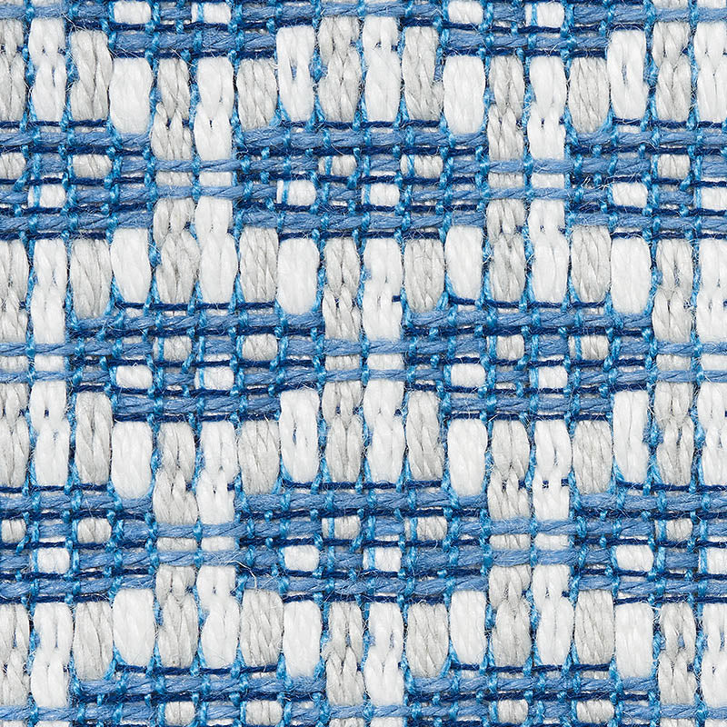 Schumacher Hickox Indoor/Outdoor Blue Fabric 76651