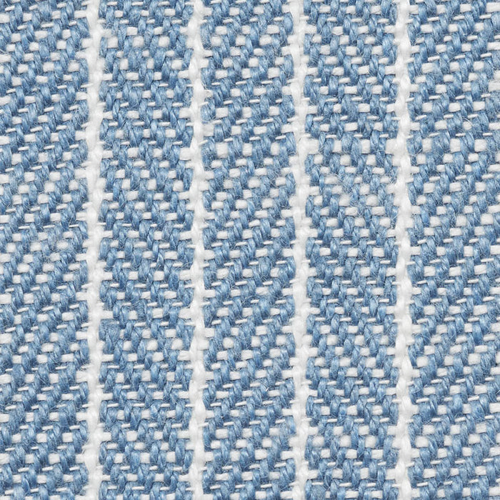 Schumacher Garter Stripe Indoor/Outdoor Sky Fabric 76671