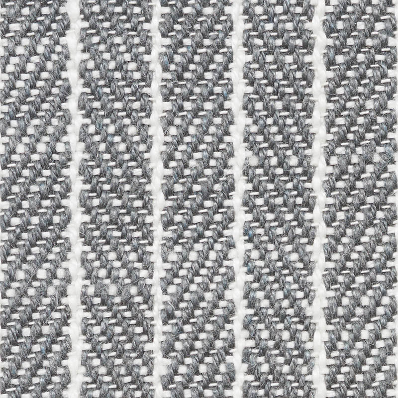 Schumacher Garter Stripe Indoor/Outdoor Slate Fabric Sample 76673