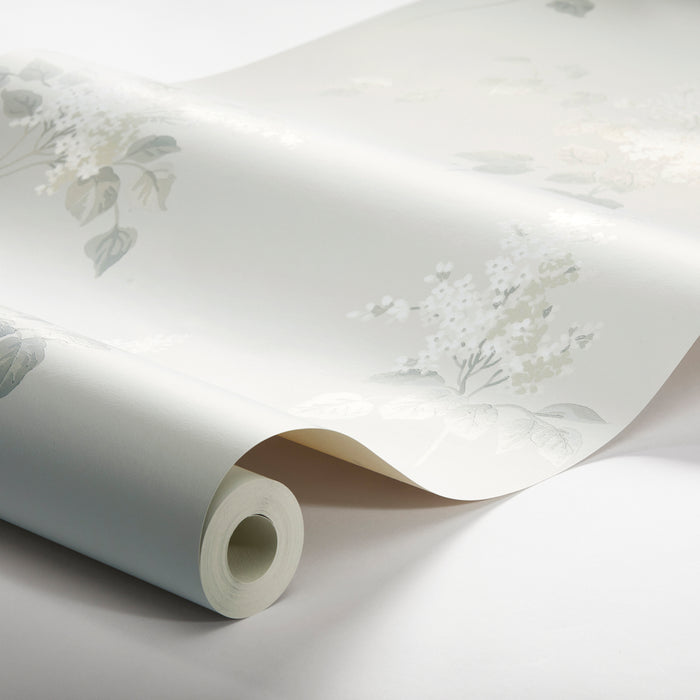 Schumacher Lilacs Grey Wallpaper Sample 7669