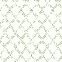 Schumacher Trellis Leaves Leaf Wallpaper 7671