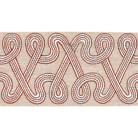Schumacher Freeform Embroidered Tape Clay Trim 76734