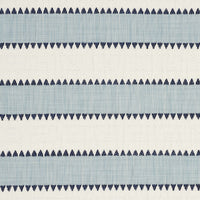 Schumacher Isolde Stripe Matelasse Sky Fabric 76750