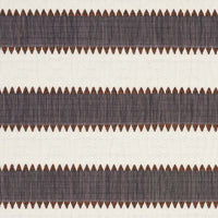 Schumacher Isolde Stripe Matelasse Cinder Fabric 76751