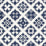 Schumacher Tristan Patchwork Indigo Fabric 76760