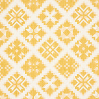 Schumacher Tristan Patchwork Yellow Fabric 76762