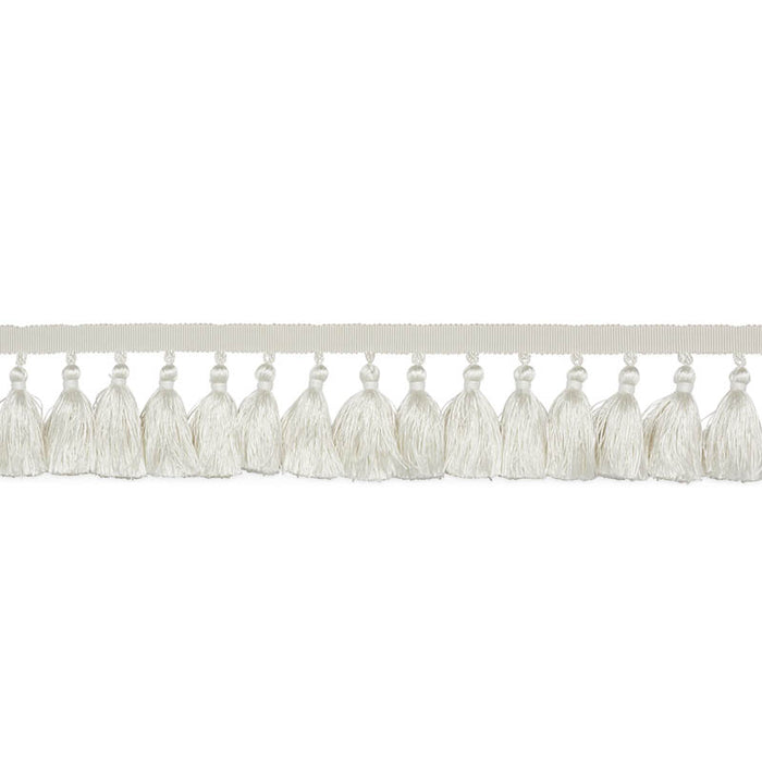 Schumacher Valentin Silk Tassel Ivory Trim 76800