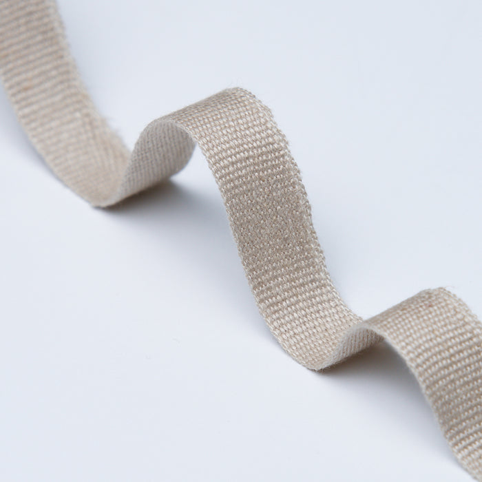 Schumacher Mathias Linen Tape Narrow Flax Trim Sample 76836