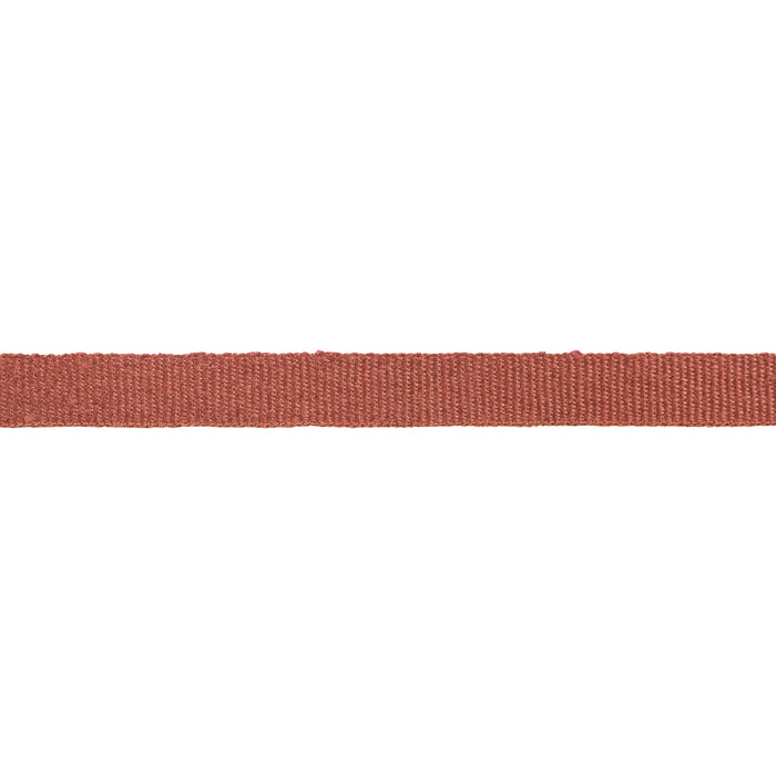 Schumacher Mathias Linen Tape Narrow Terracotta Trim 76838