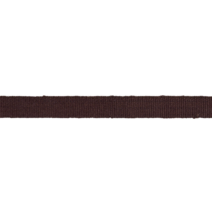 Schumacher Mathias Linen Tape Narrow Brown Trim Sample 76839