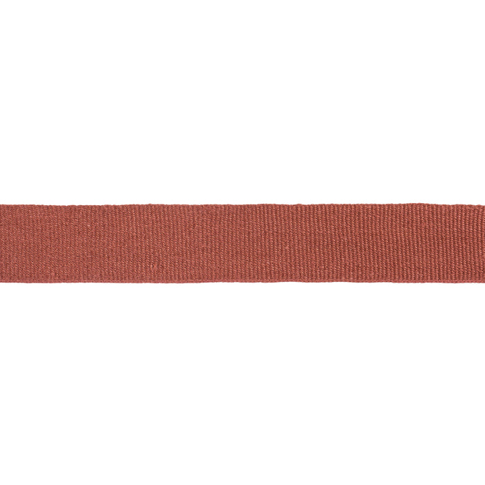 Schumacher Mathias Linen Tape Medium Terracotta Trim Sample 76868
