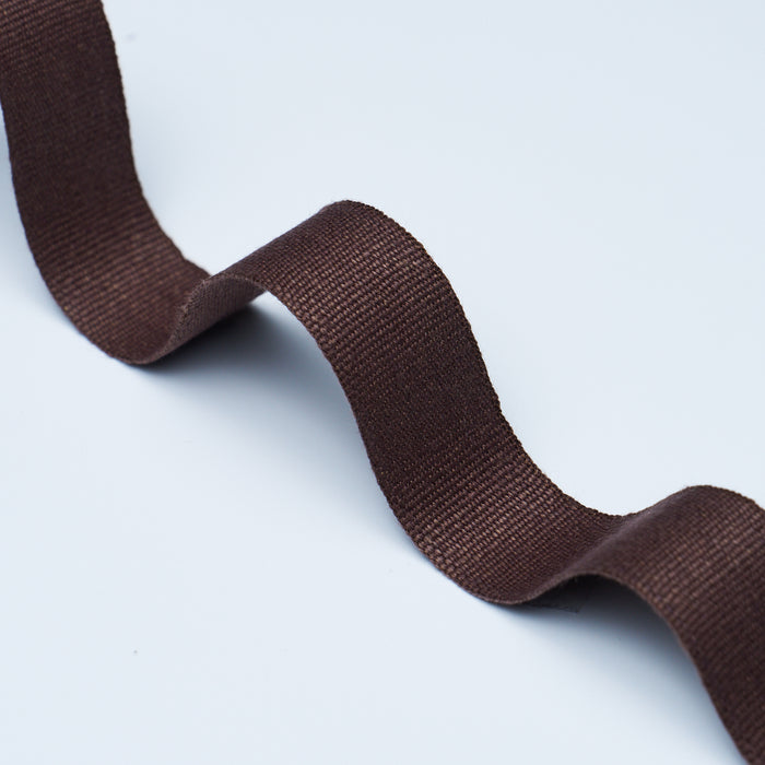 Schumacher Mathias Linen Tape Medium Brown Trim Sample 76869