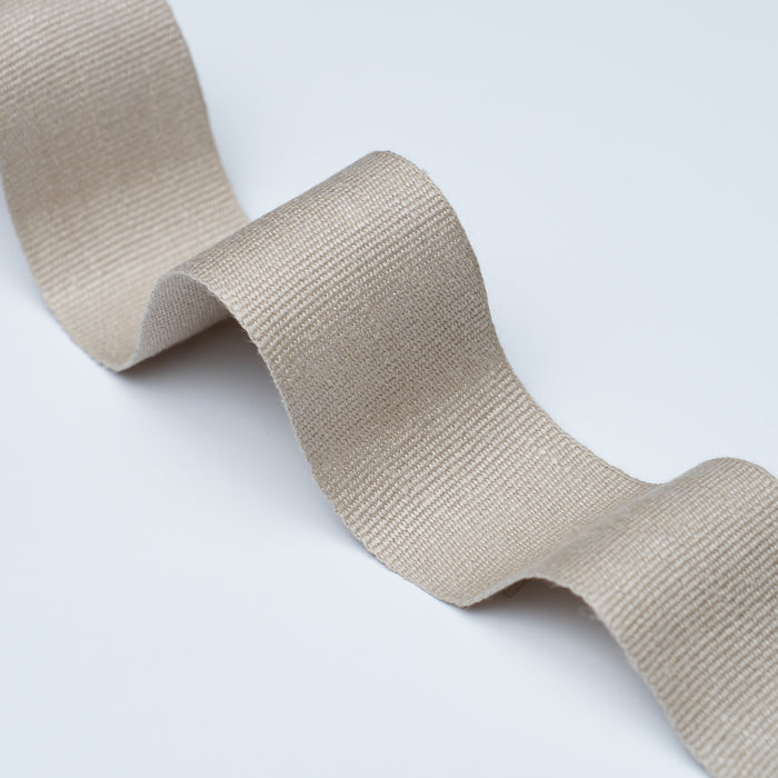Schumacher Mathias Linen Tape Wide Flax Trim Sample 76896