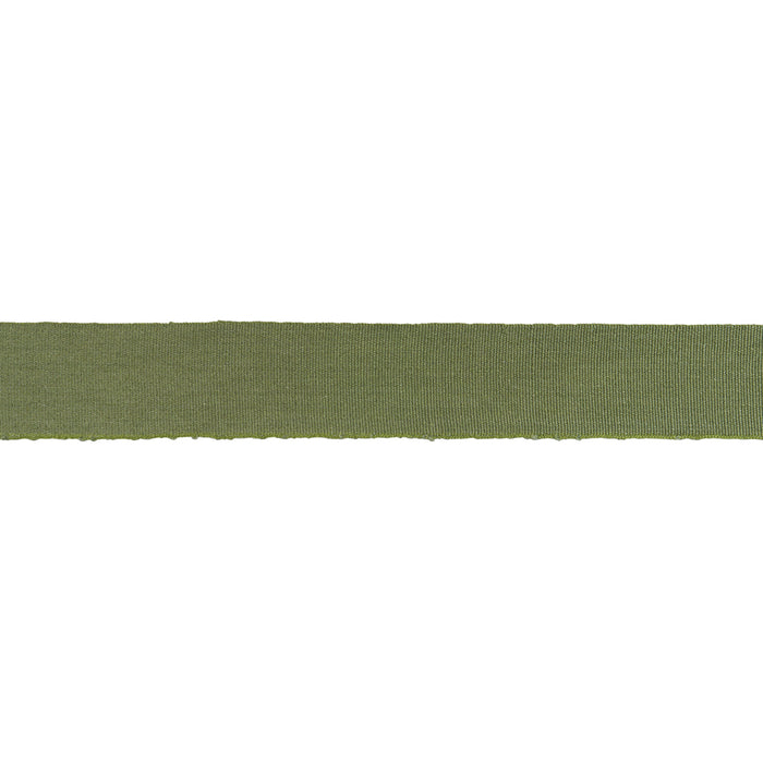 Schumacher Mathias Linen Tape Wide Olive Trim Sample 76897
