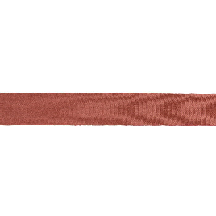 Schumacher Mathias Linen Tape Wide Terracotta Trim 76898