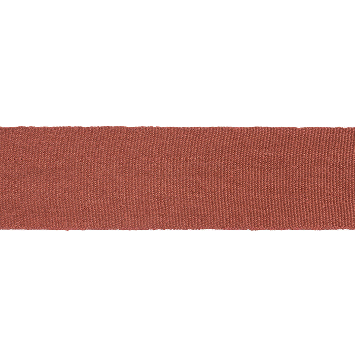 Schumacher Mathias Linen Tape Wide Terracotta Trim Sample 76898