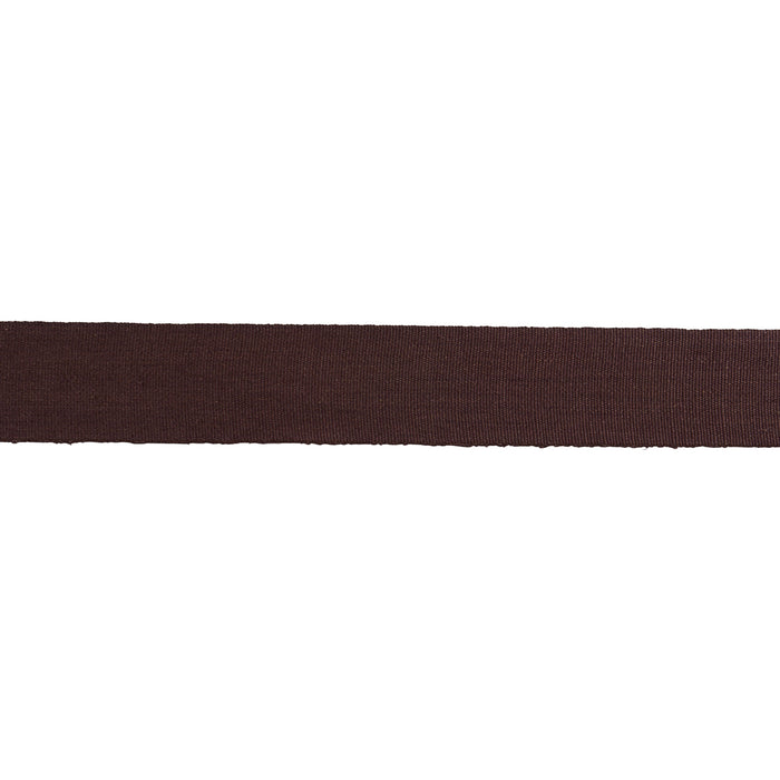 Schumacher Mathias Linen Tape Wide Brown Trim Sample 76899
