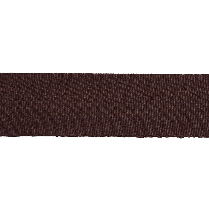 Schumacher Mathias Linen Tape Wide Brown Trim Sample 76899