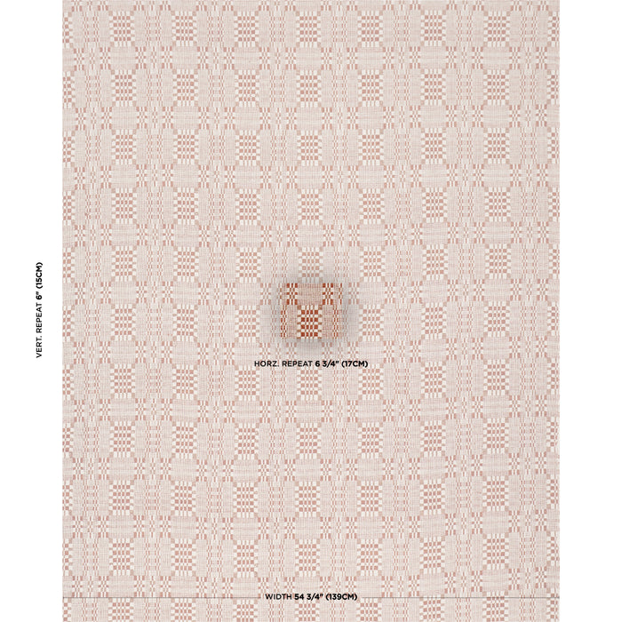 Schumacher Brimfield Terracotta Fabric 76946