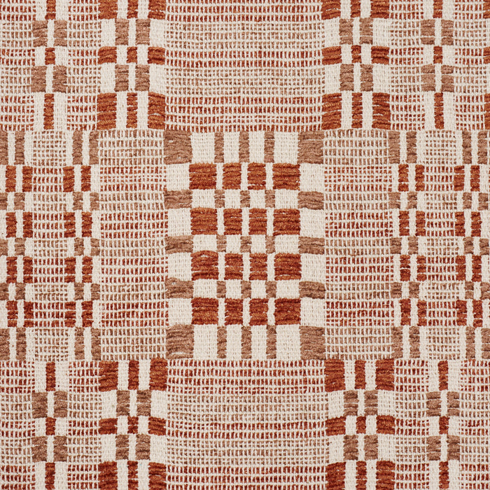 Schumacher Brimfield Terracotta Fabric 76946