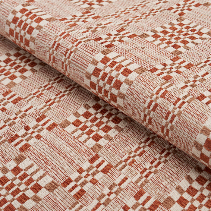 Schumacher Brimfield Terracotta Fabric 76946
