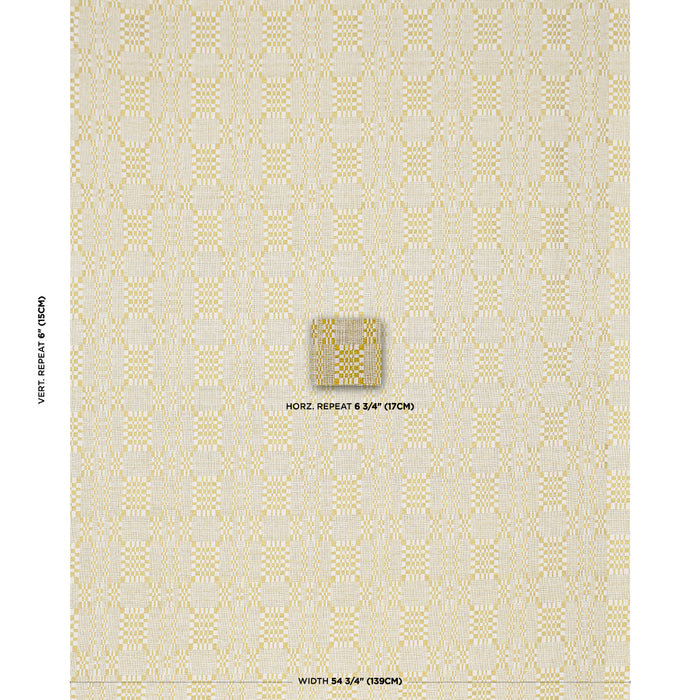 Schumacher Brimfield Mimosa Glow Fabric Sample 76947