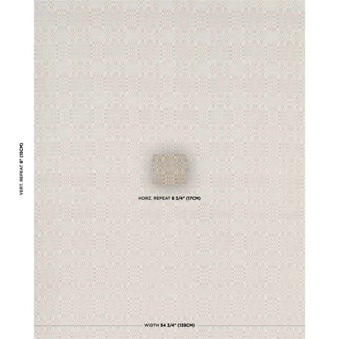 Schumacher Brimfield Almond Dust Fabric 76948
