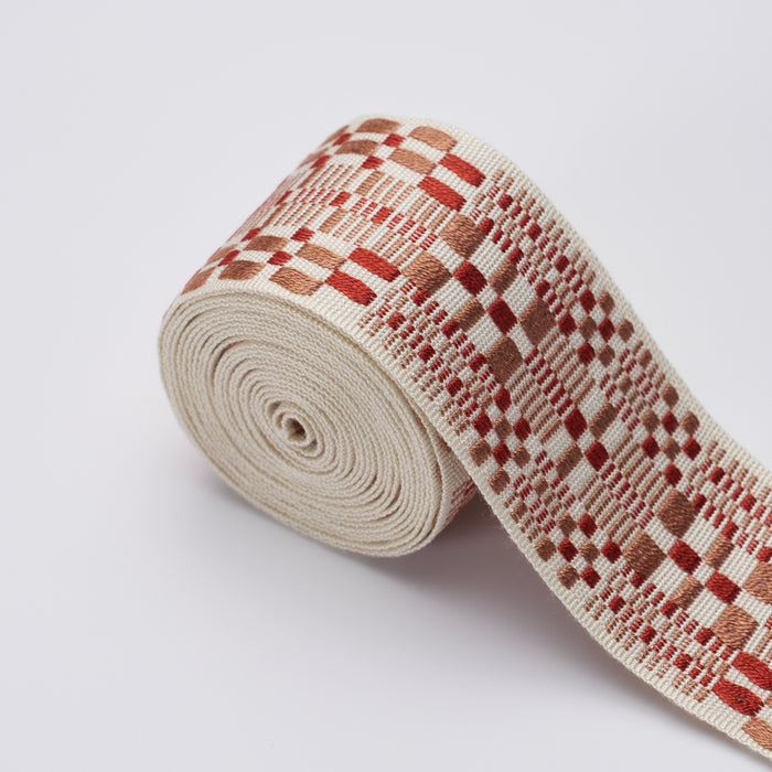 Schumacher Brimfield Tape Terracotta Trim 76957