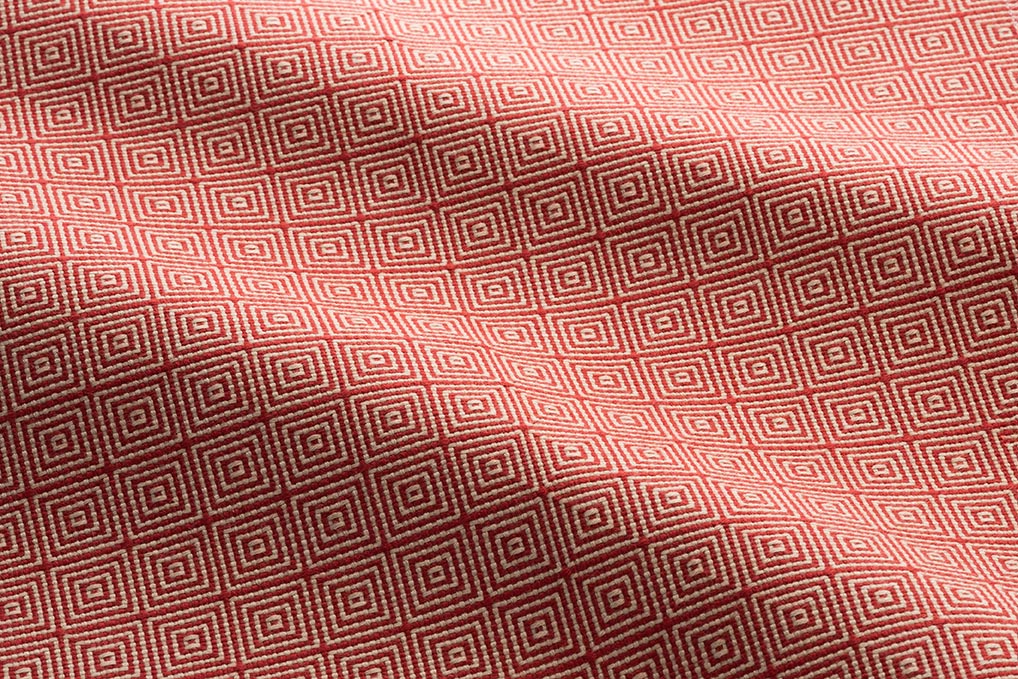 Perennials Origami Temple Red Fabric 770-97