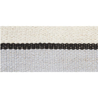 Schumacher Ile Saint-Louis Medium Tape White Black & Silvery Blue Trim 77010