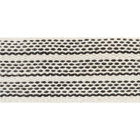Schumacher Agnes Medium Tape White & Black Trim 77070