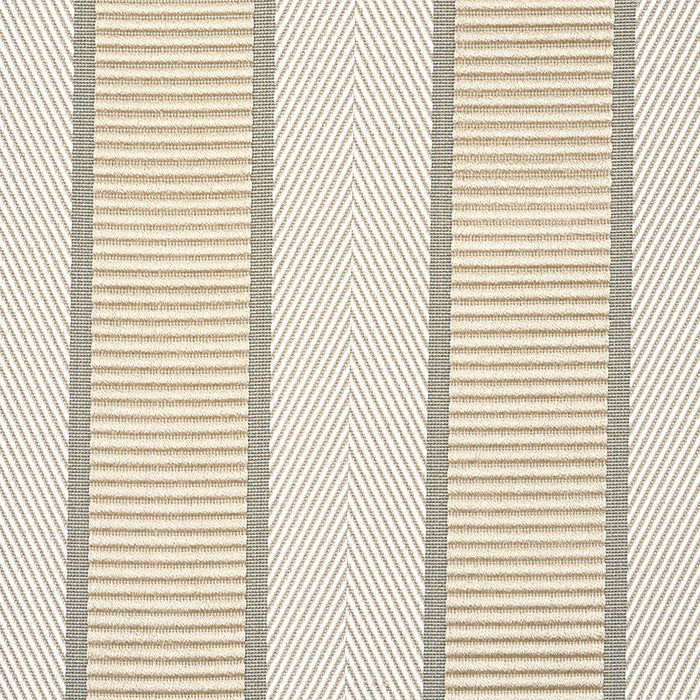 Schumacher Ribbon Stripe Champagne Fabric Sample 77101