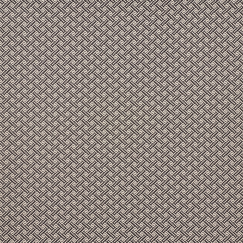 Schumacher Ionic Weave Black Fabric 77122