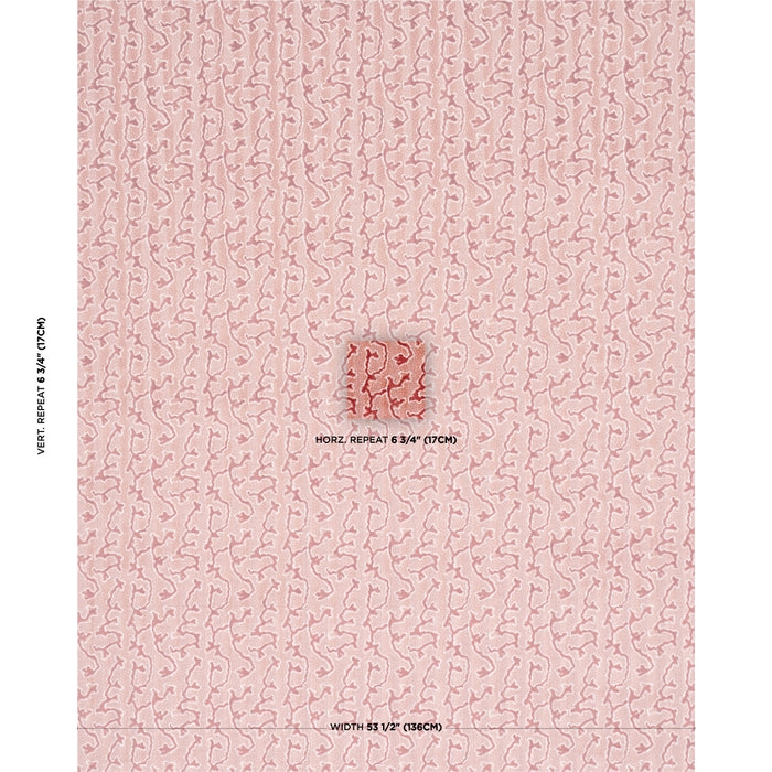 Schumacher Corail Velvet Coral Fabric 77133