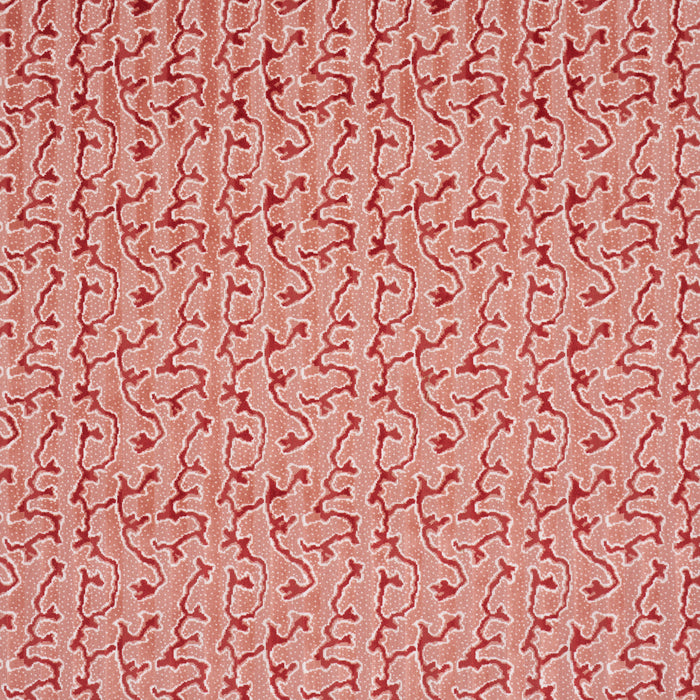 Schumacher Corail Velvet Coral Fabric 77133