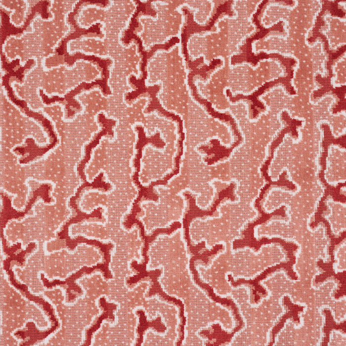 Schumacher Corail Velvet Coral Fabric 77133
