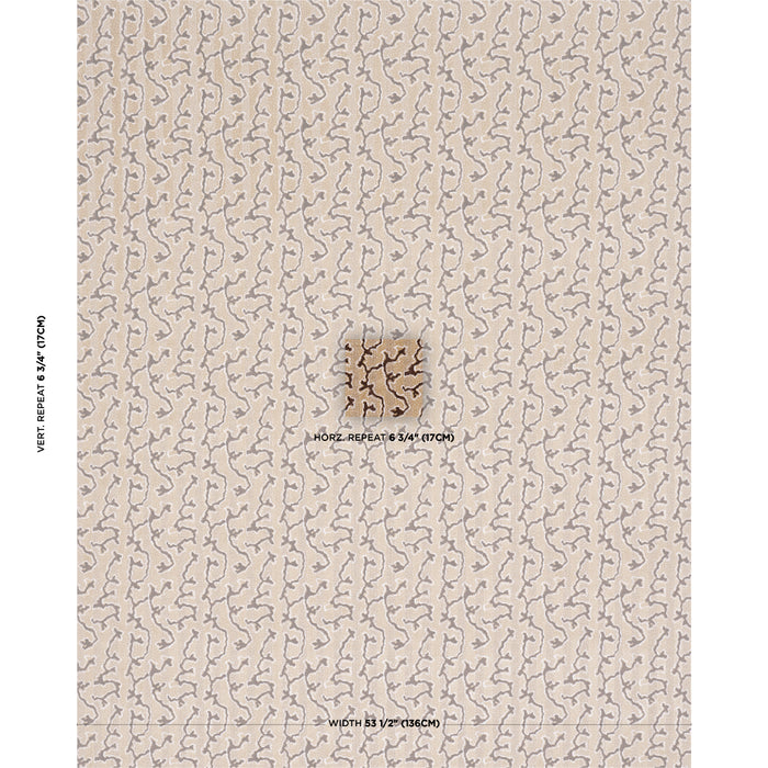 Schumacher Corail Velvet Champignon Fabric 77134