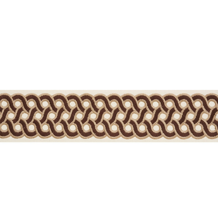 Schumacher Mandeville Tape Chestnut Trim 77151