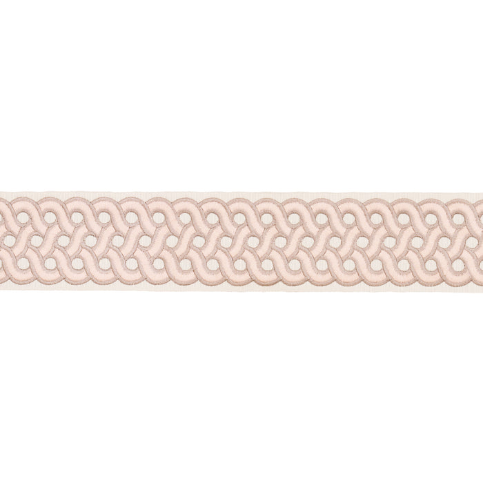 Schumacher Mandeville Tape Blush Trim Sample 77152