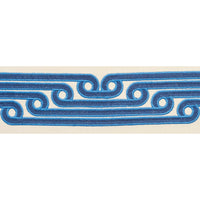 Schumacher Galloway Tape Blue Trim 77210