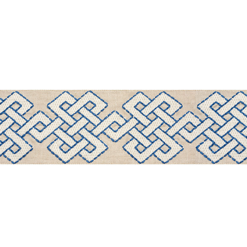 Schumacher Chesterton Tape Blue Trim Sample 77221