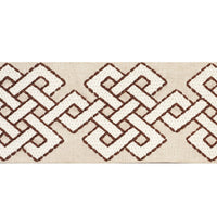 Schumacher Chesterton Tape Brown Trim 77222