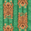 Schumacher Jokhang Tiger Velvet Green Fabric 77233