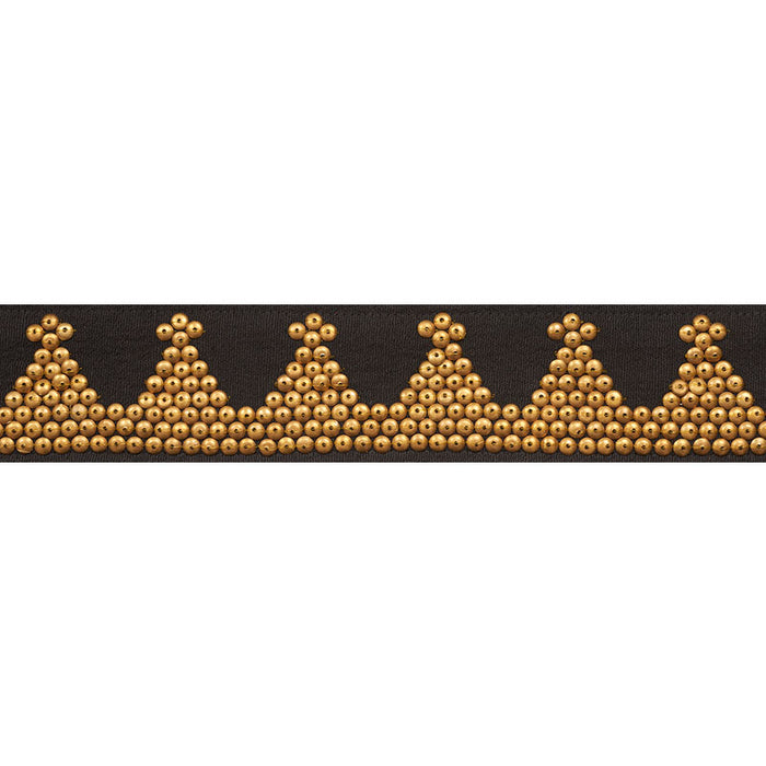 Schumacher Tim Tim Tape Black Trim Sample 77250
