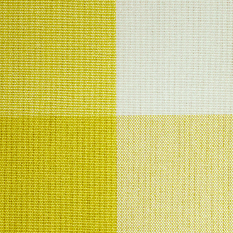 Schumacher Camden Cotton Check Yellow Fabric 77320