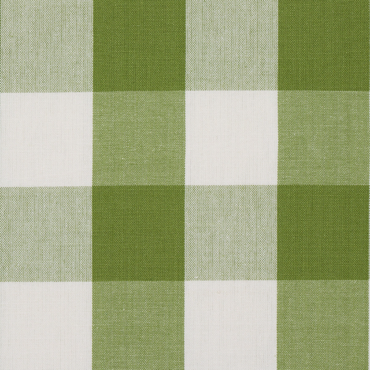 Schumacher Camden Cotton Check Leaf Fabric Sample 77322