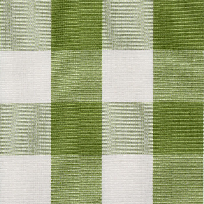 Schumacher Camden Cotton Check Leaf Fabric Sample 77322