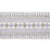 Schumacher Toula Hand Blocked Linen Tape Lilac & Grey Trim 77332